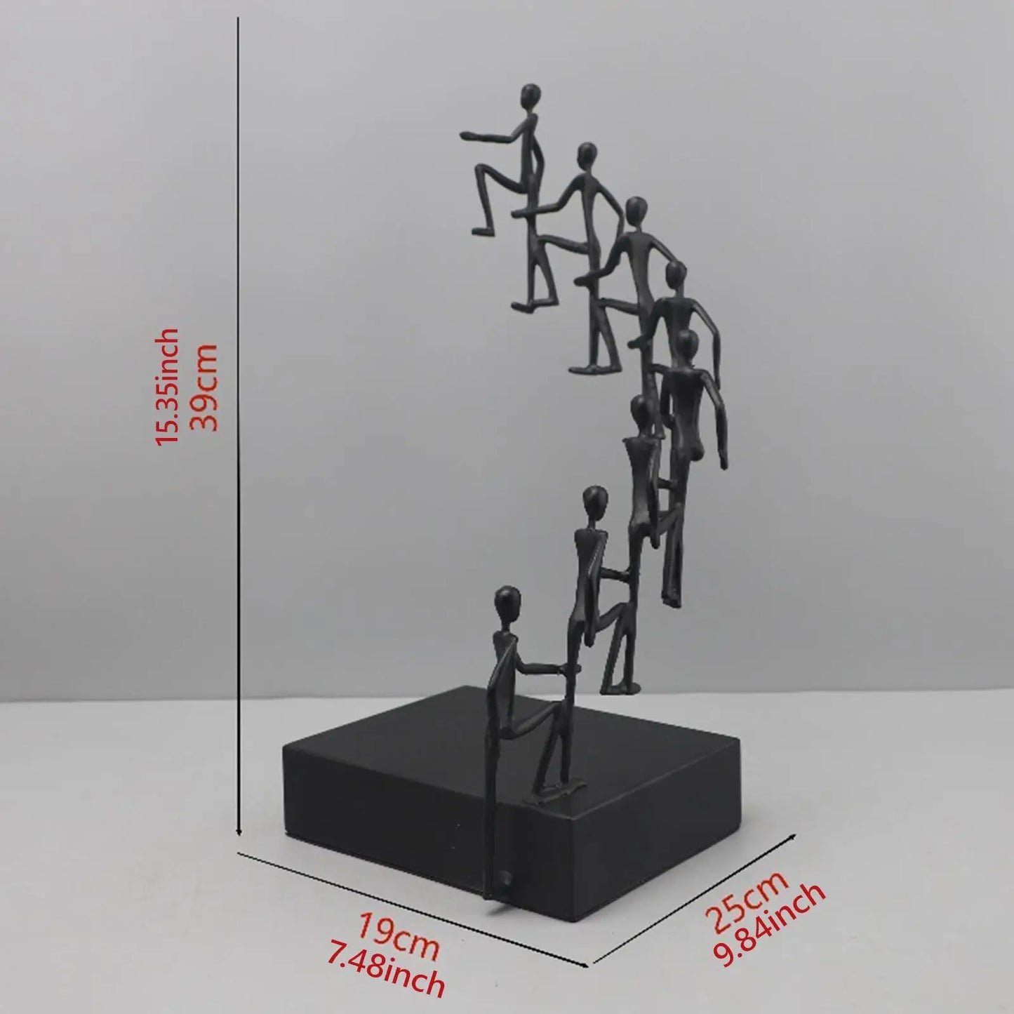 Climbing Figures Abstract Metal Sculpture