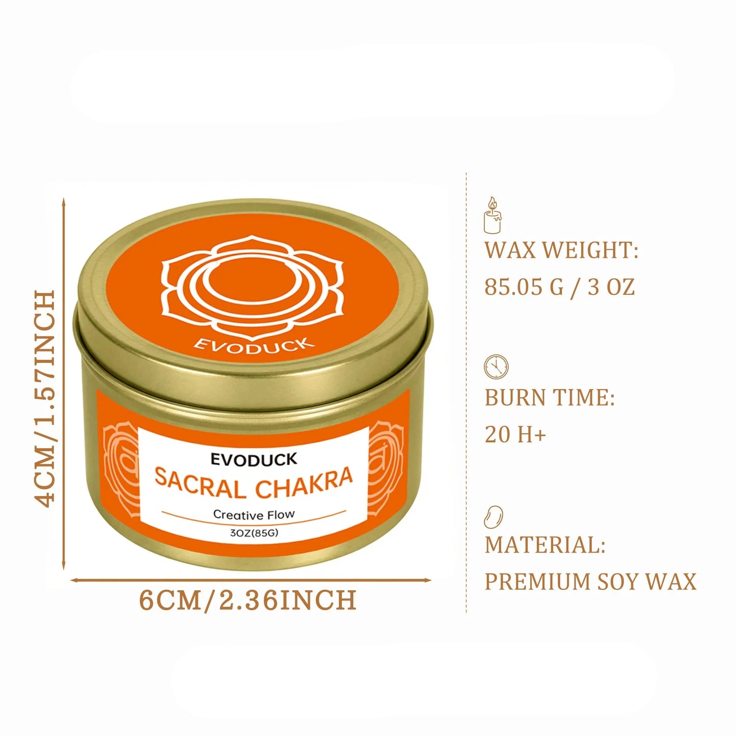 SacralGlow Soy Ritual Candle