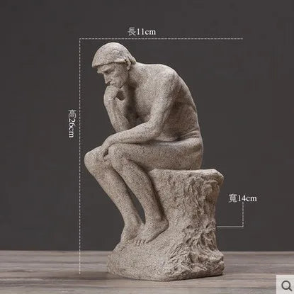 Nordic Minimalist Thinker Statue