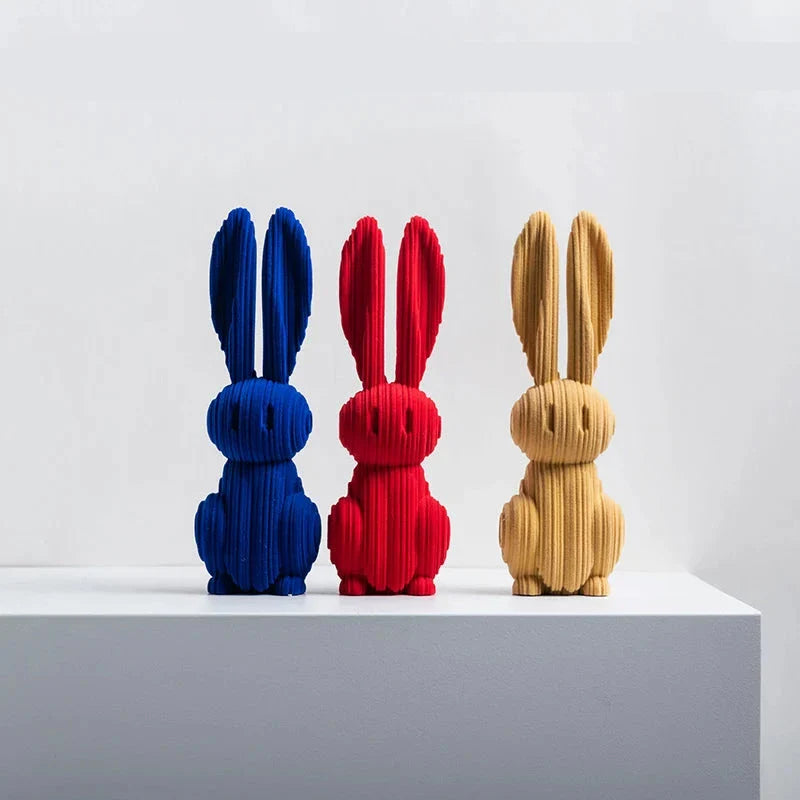Elegante digitale Kaninchen-Dekoration aus Kunstharz