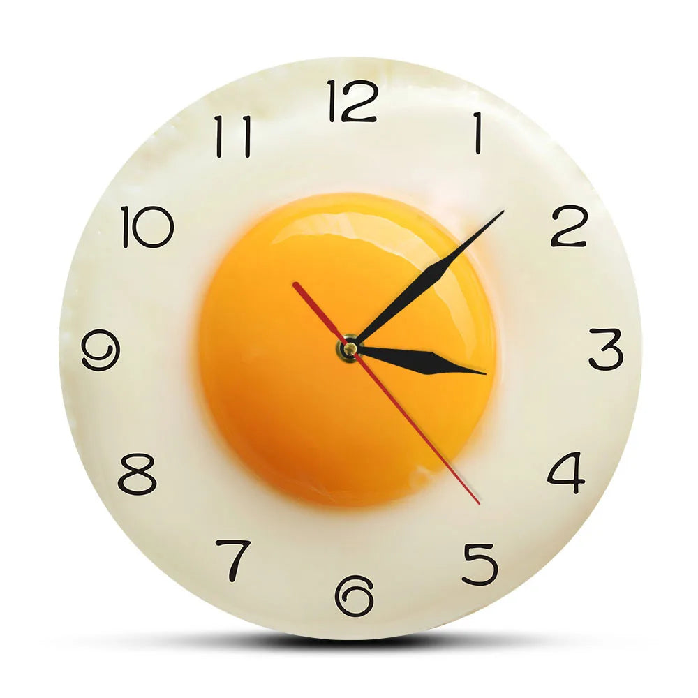 Creative Fried Egg Acrylic Wall Clock