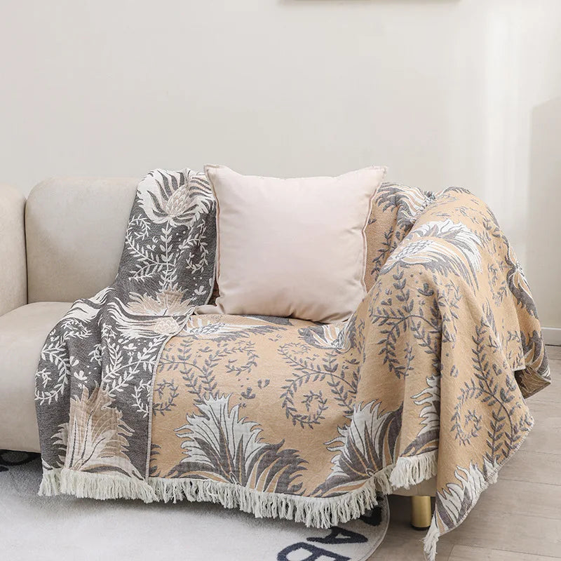 Autumn Fern Throw Blanket