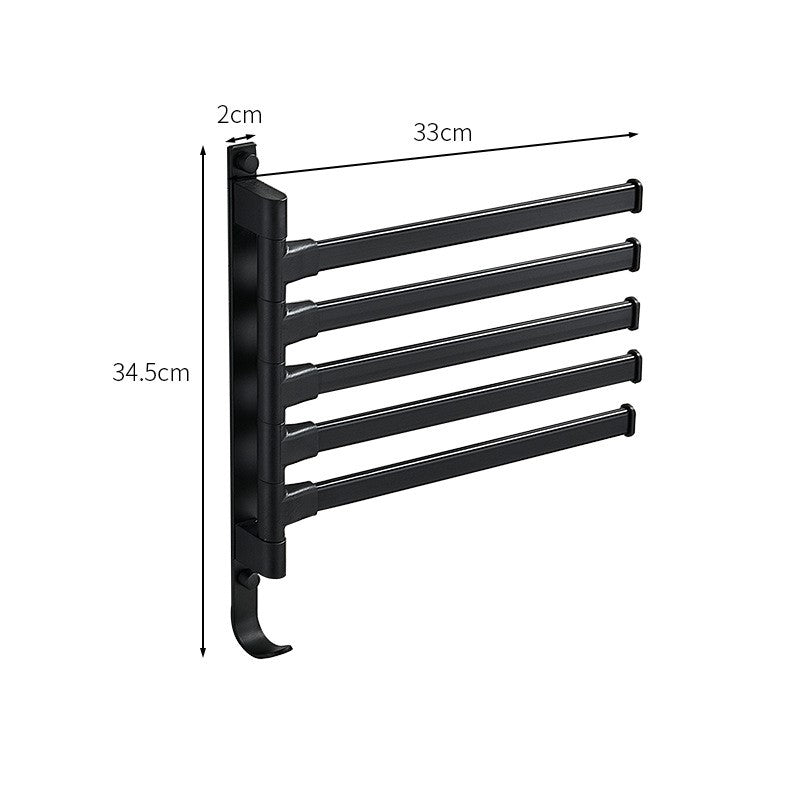 Sleek Metal Towel Rack