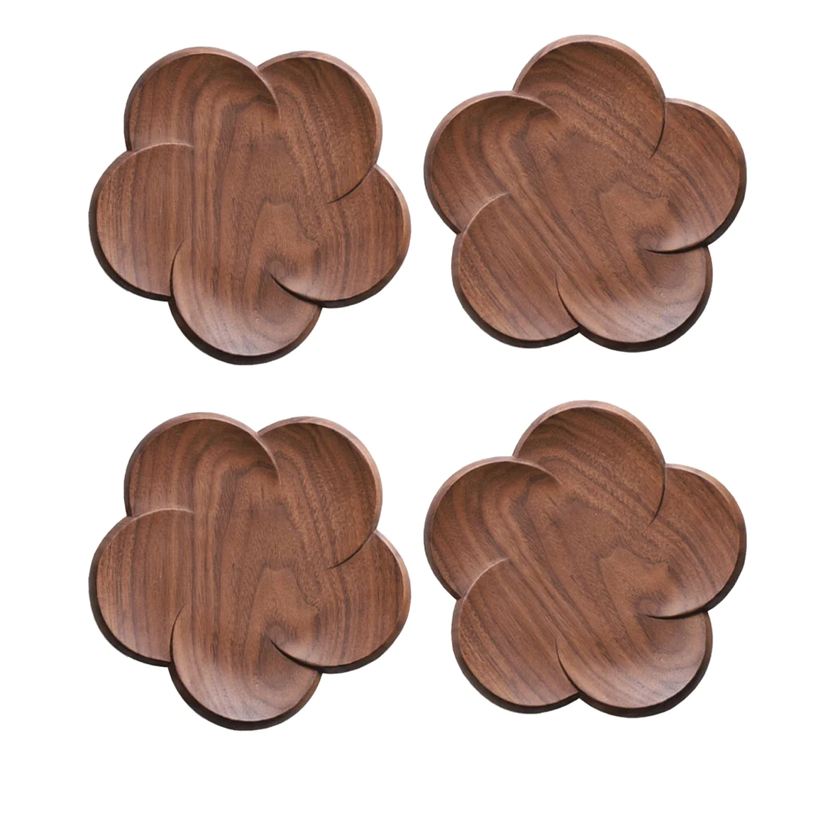Walnut Bloom Coaster Set