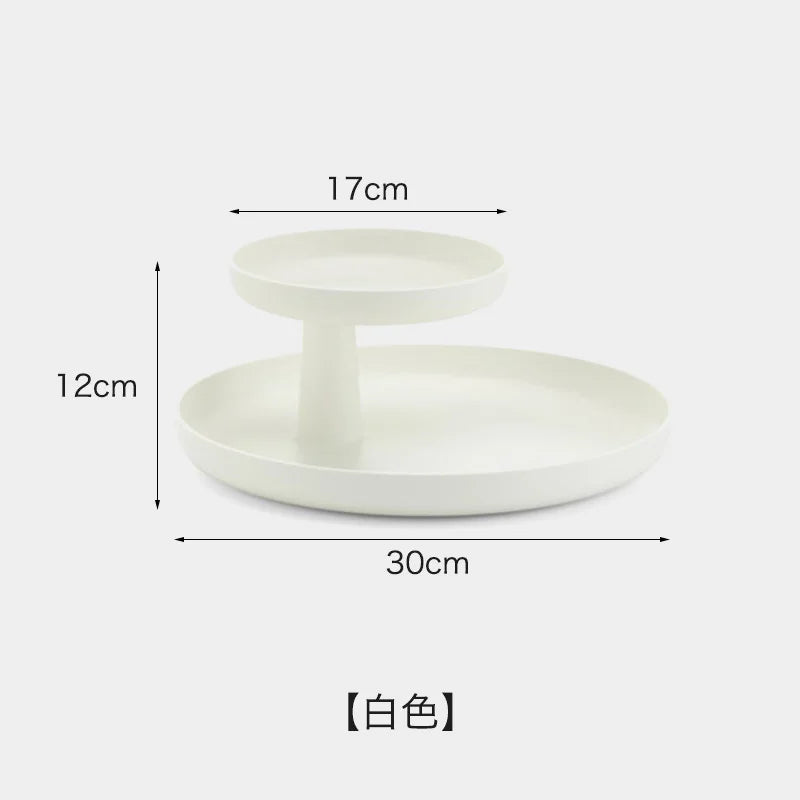 Matte Two-Tier ABS Organizer Tray