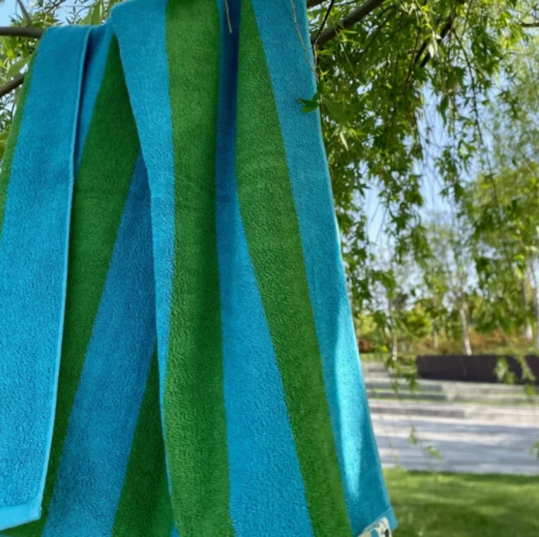 Plush Bold Stripe Cotton Towels