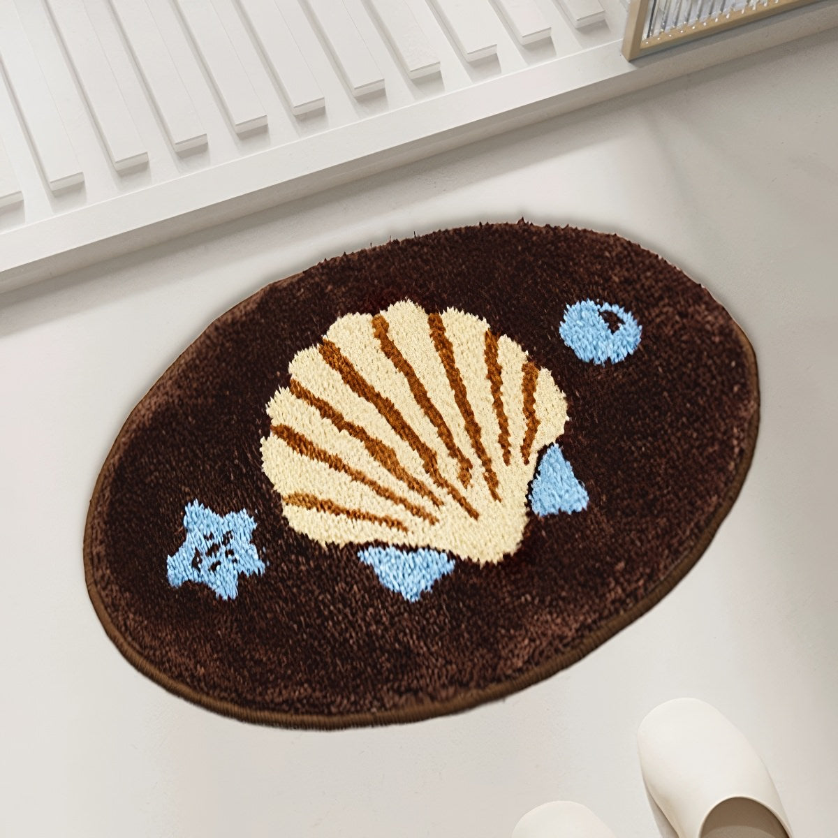 Tapis décoratif en coquillage Coconut Girl