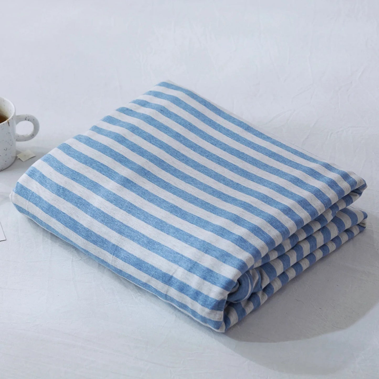 Cozy Minimalist Striped Cotton Duvet Cover Set