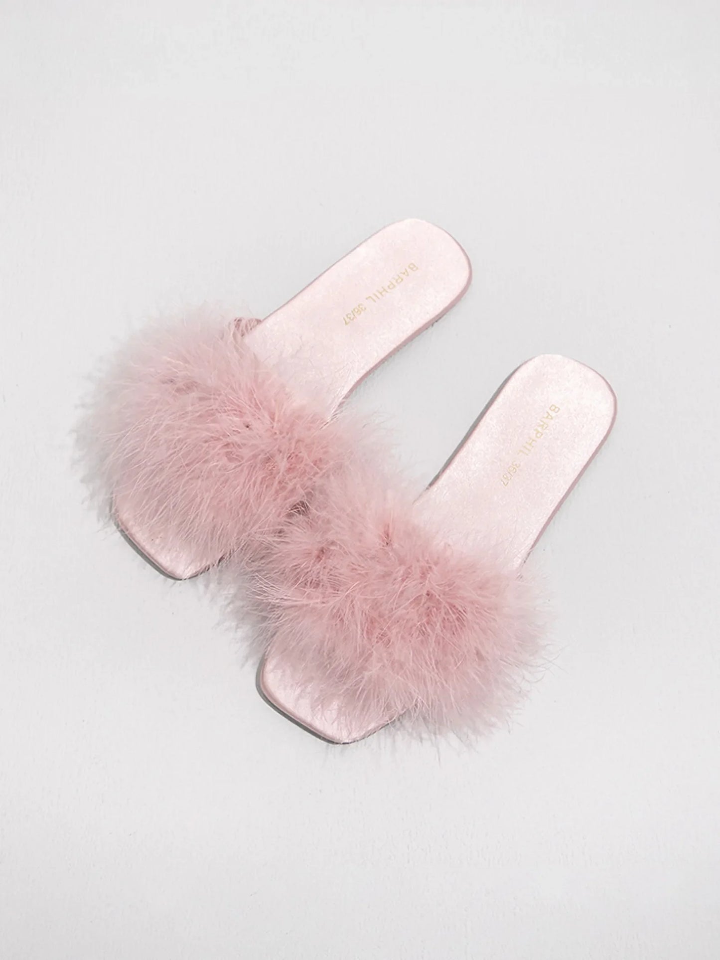Fluffy Solid Color Faux Fur House Slippers