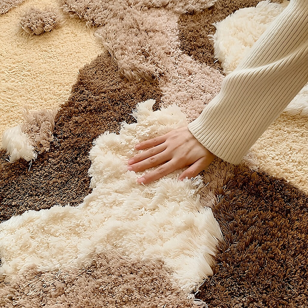 Earthy Tones Tufted Accent Rug