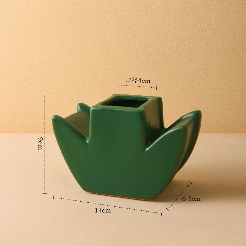 Daisy Bloom Ceramic Stacking Vase