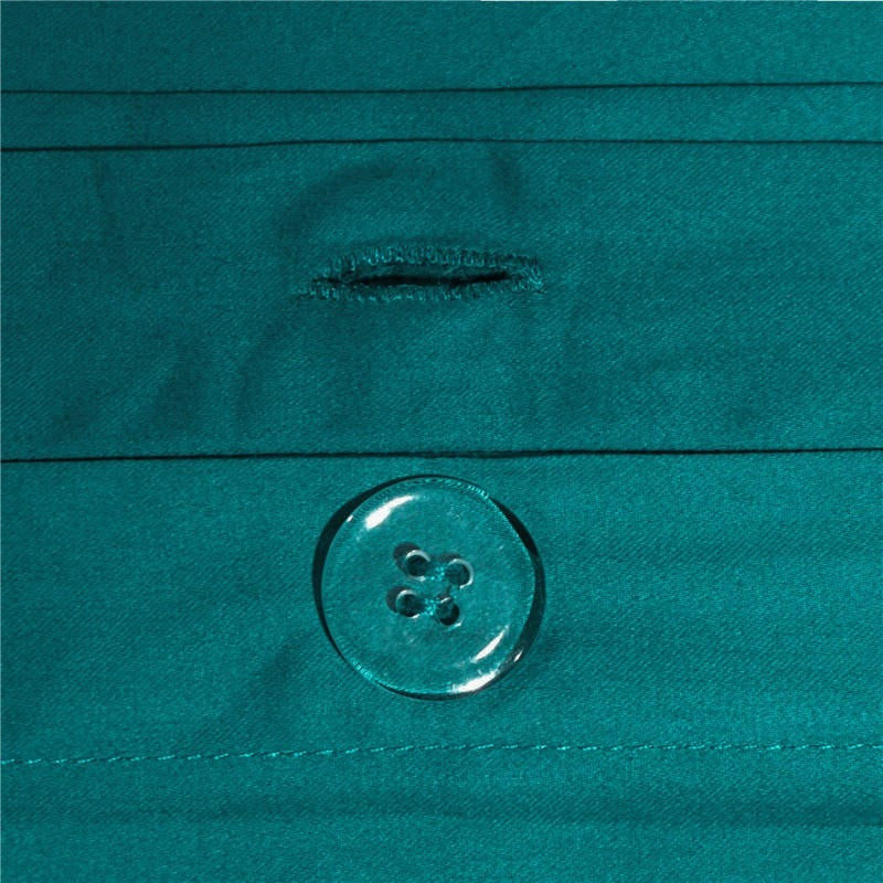 Anahi Green Embroidered Motif Border Egyptian Cotton Bedding Set