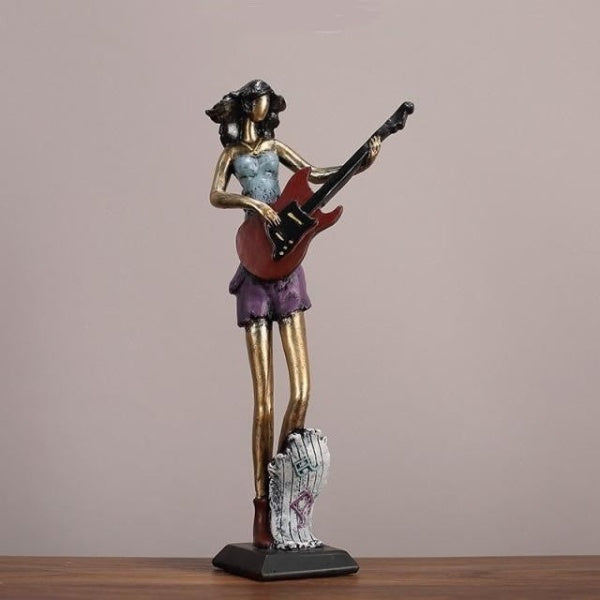 Collection de statues du groupe de jazz