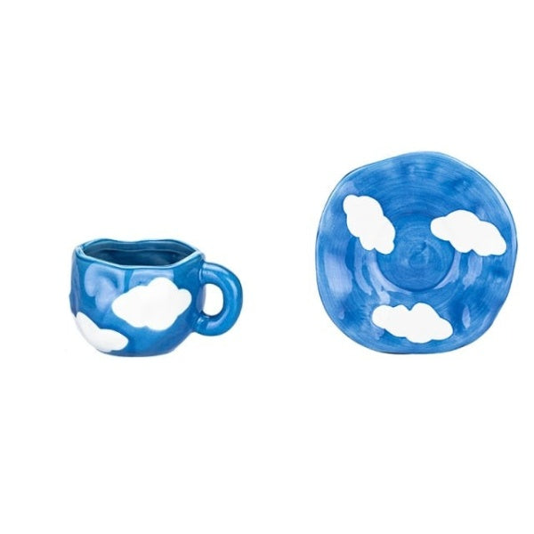 Tasse à café en céramique à motif floral