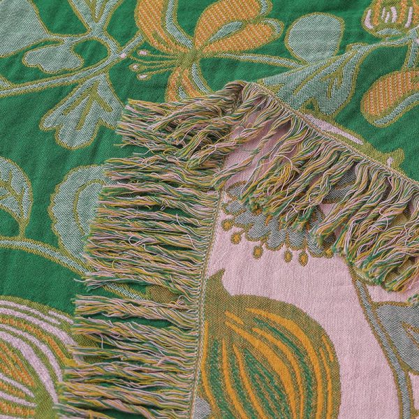 Grüner Garten Fleecedecke