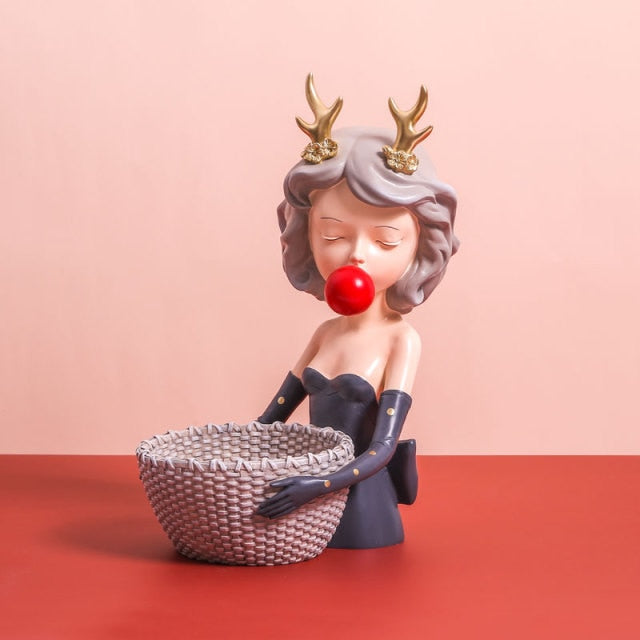 Figurine de fille fantaisie en chewing-gum