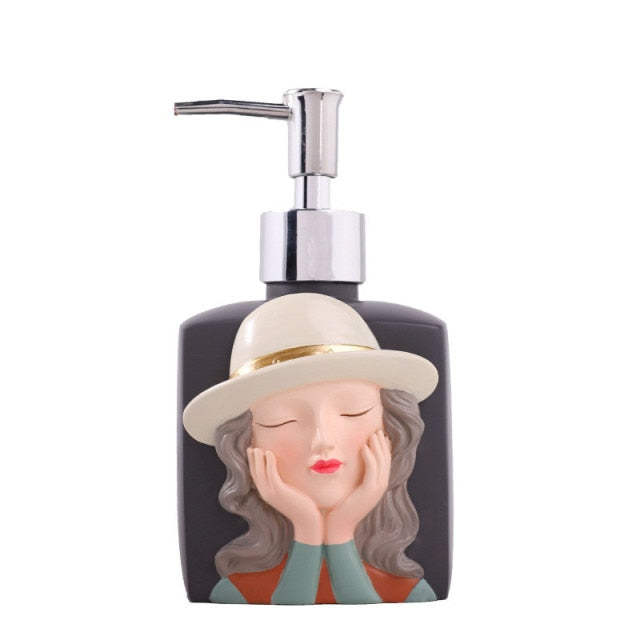 Bouteille de désinfectant pour les mains rechargeable Charming Girl