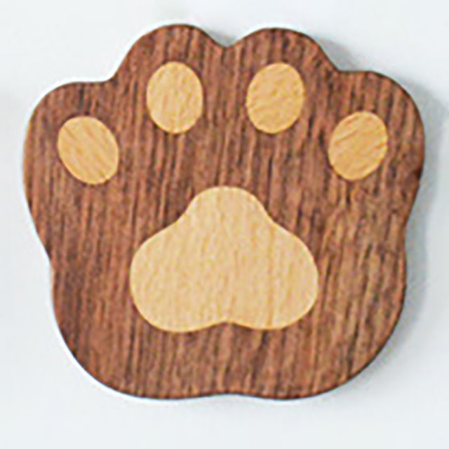 Dessous de verre en bois à motifs de dessins animés