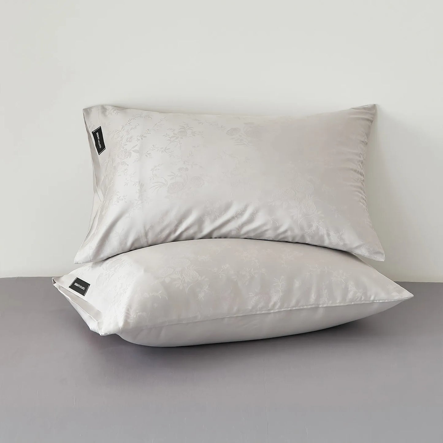 Quiet Luxury Floral Jacquard Cooling Tencel Pillowcase