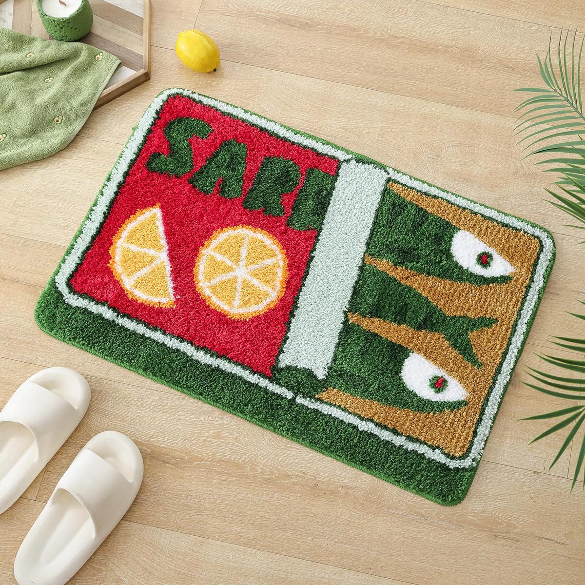 Retro Sardine Tin Tufted Floor Mat