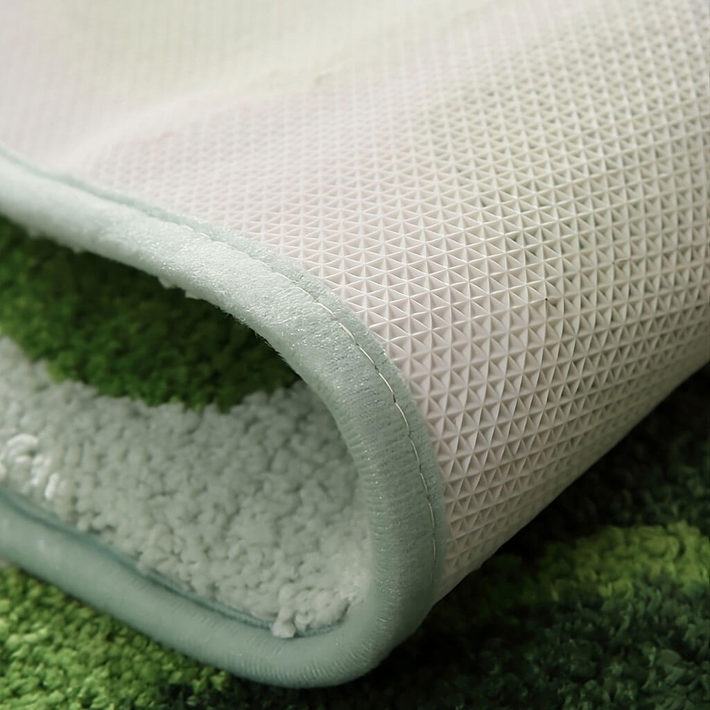 Tapis décoratif touffeté à feuilles tropicales