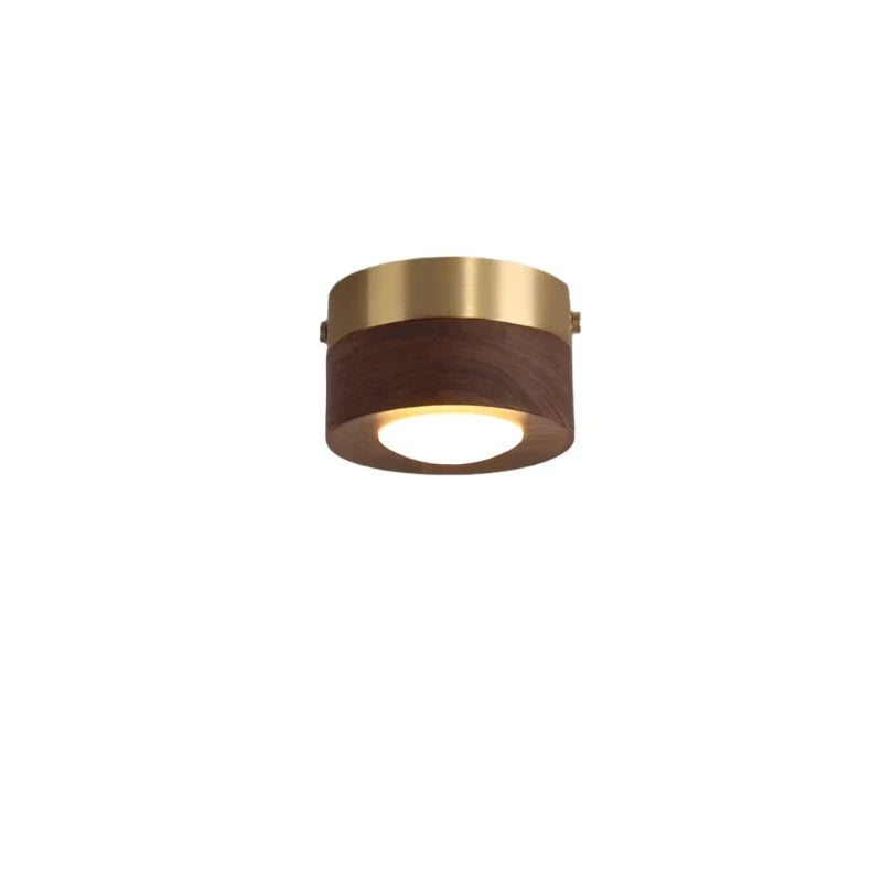 Walnut Wood LED Ceiling Light