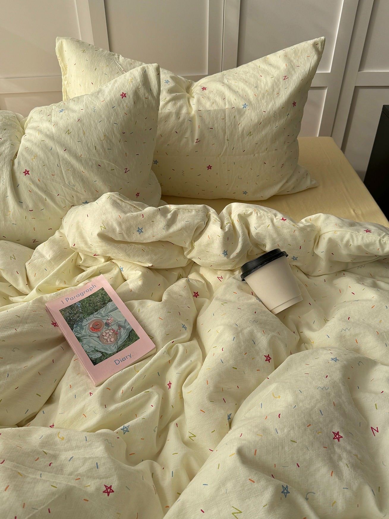 Colorful Sprinkles Creamy Pastel Bedding Set