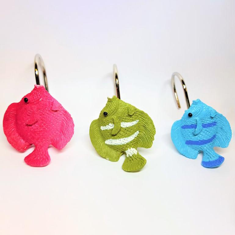 circo fish shower hooks 12-Pack: Shower Curtain Hooks – BAJE HOME