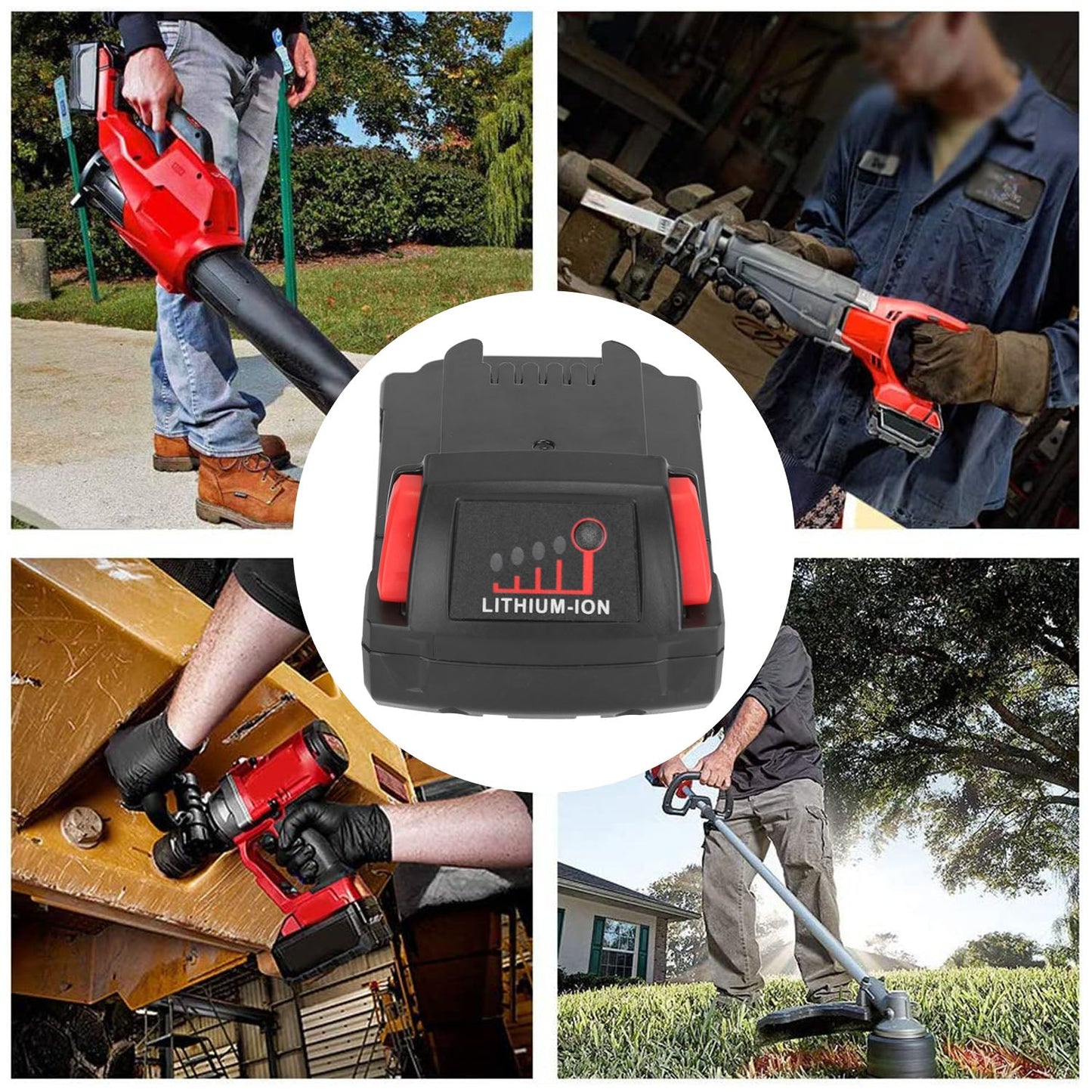 18V Battery Replacement Compatible with Milwaukee M18 Cordless Power Tool __stock:50 Home Improvement Low stock refund_fee:1200 Warranty