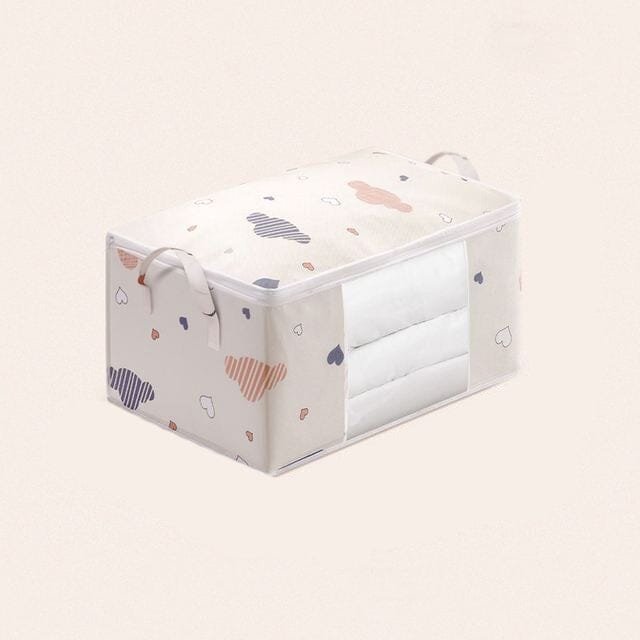 2-Pack: Blanket and Bedding Storage Bag Beige L __stock:200 Closet & Storage refund_fee:800
