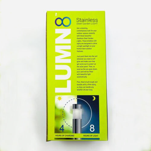 2-Pack: LUMN8 Stainless Steel Garden Lights Outdoor Lighting refund_fee:1200 Warranty