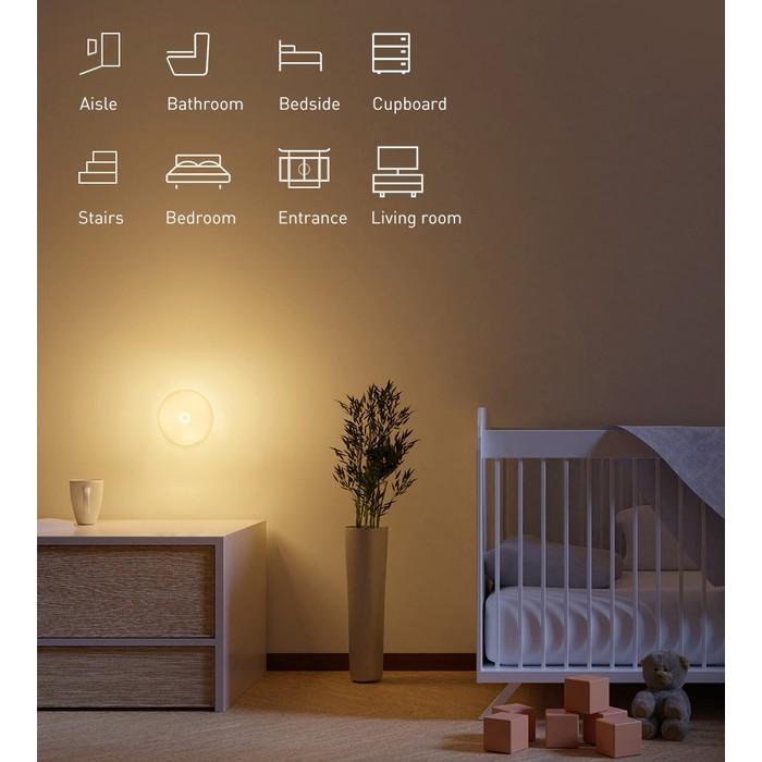 2-Pack Motion Sensor Lights Built-in 700mAh Battery Rechargeable Indoor Lighting refund_fee:800 Warranty