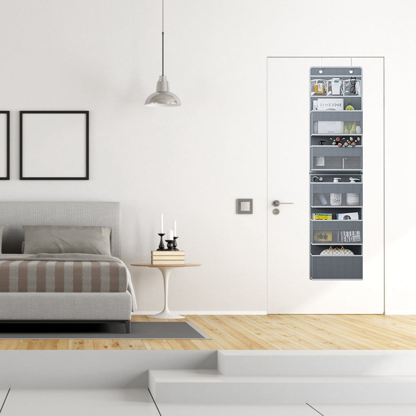 2-Piece: Over the Door Organizer 6-Tier Hanging Basket __stock:50 Closet & Storage Low stock refund_fee:1800