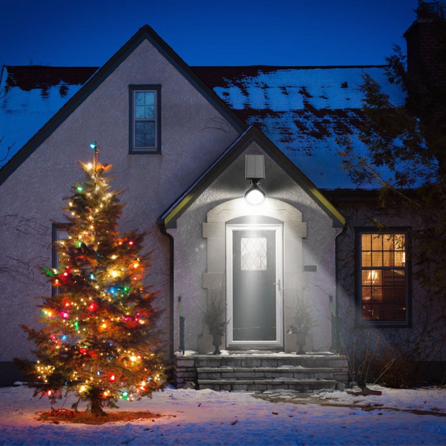 2-Piece: Solar Spotlight Outdoor Dusk Waterproof __stock:150 Outdoor Lighting refund_fee:1200 Warranty