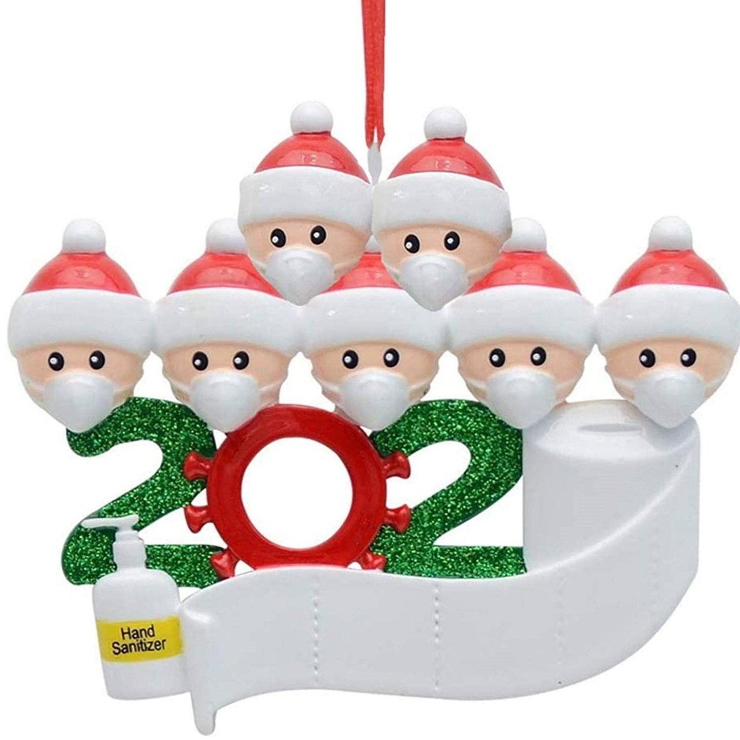 2020 Quarantine Family Personalized Christmas Ornaments Family of 7 __stock:400 Holiday Holiday Decor & Apparel refund_fee:800