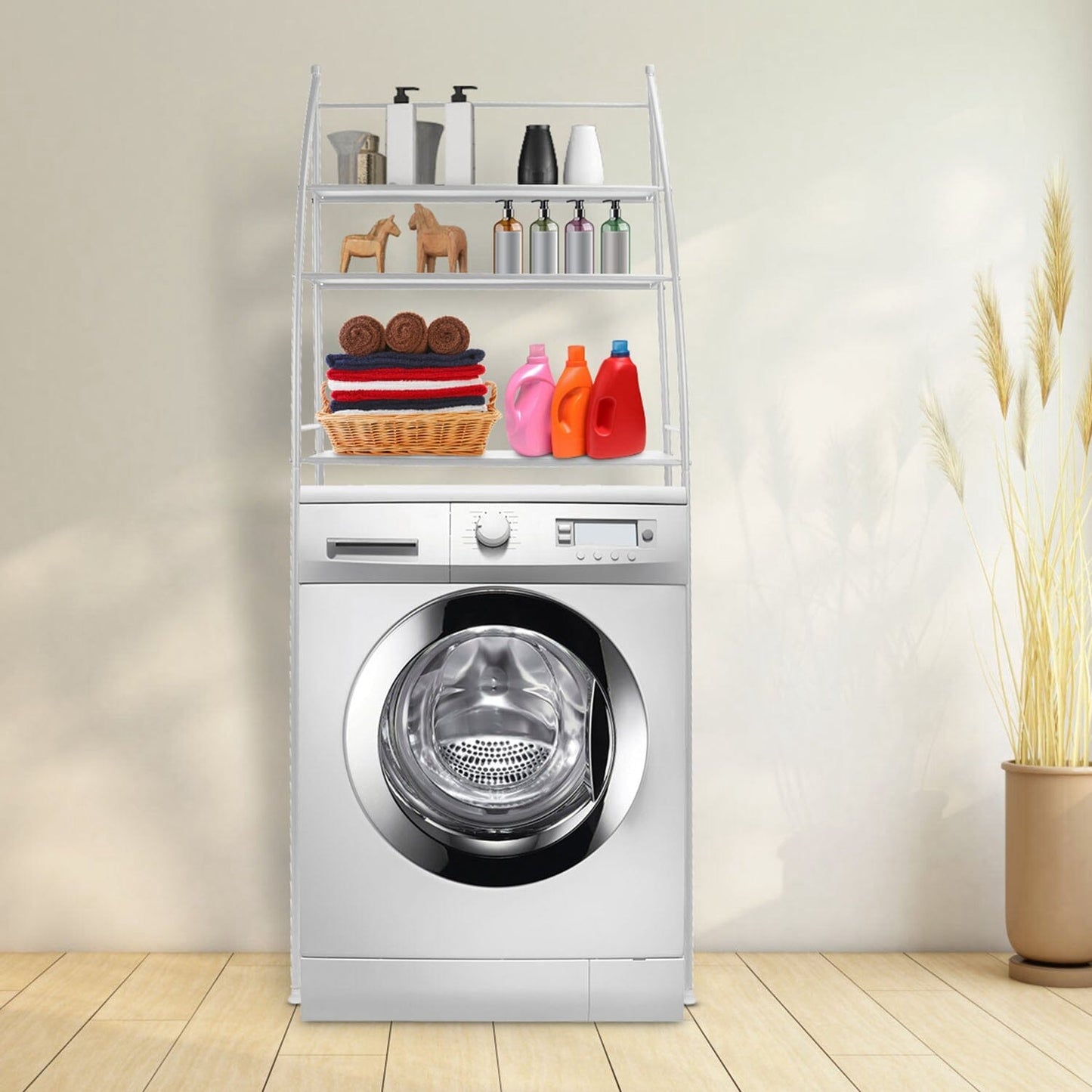 3-Tier Bathroom Over the Toilet Storage Shelf __stock:50 Closet & Storage refund_fee:1200