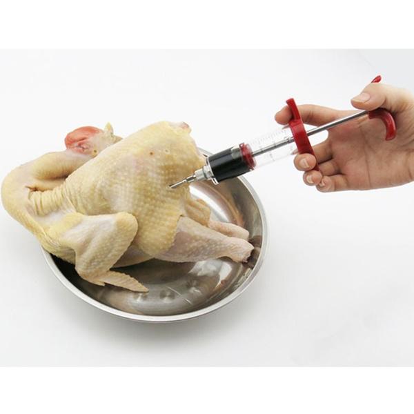 30ml BBQ Meat Marinade Sauce Seasoning Syringe Injector Kitchen & Dining refund_fee:800