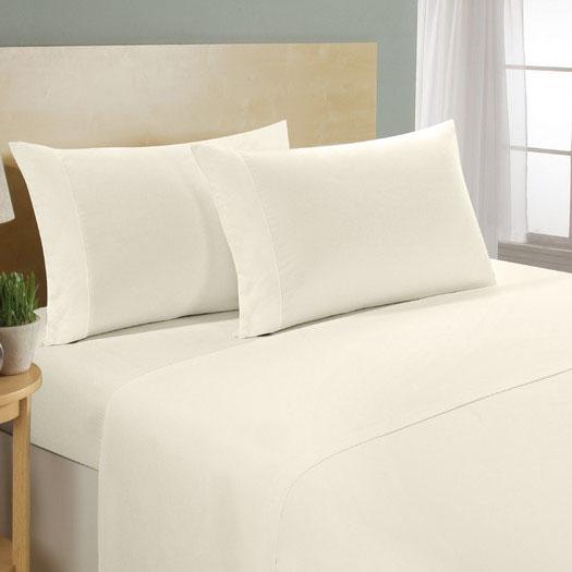 4-Piece Set: Luxury Comfort 300 Thread Count Sheet Ivory __label2:BOGO 30% OFF __stock:250 Bedding refund_fee:1200