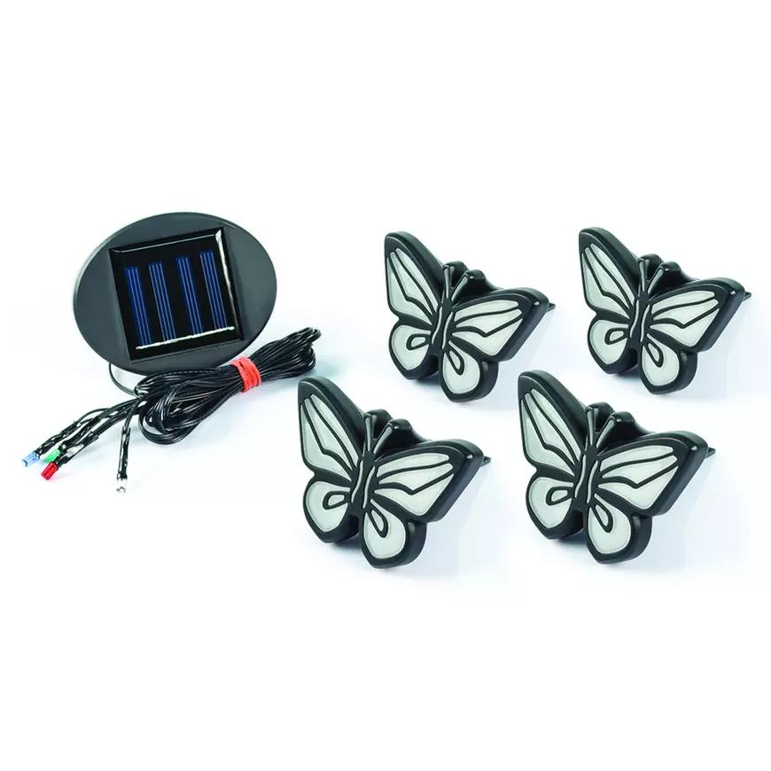 4-Piece Set: Solar Path Lights Butterflies Multicolor __stock:500 Garden & Patio refund_fee:1200
