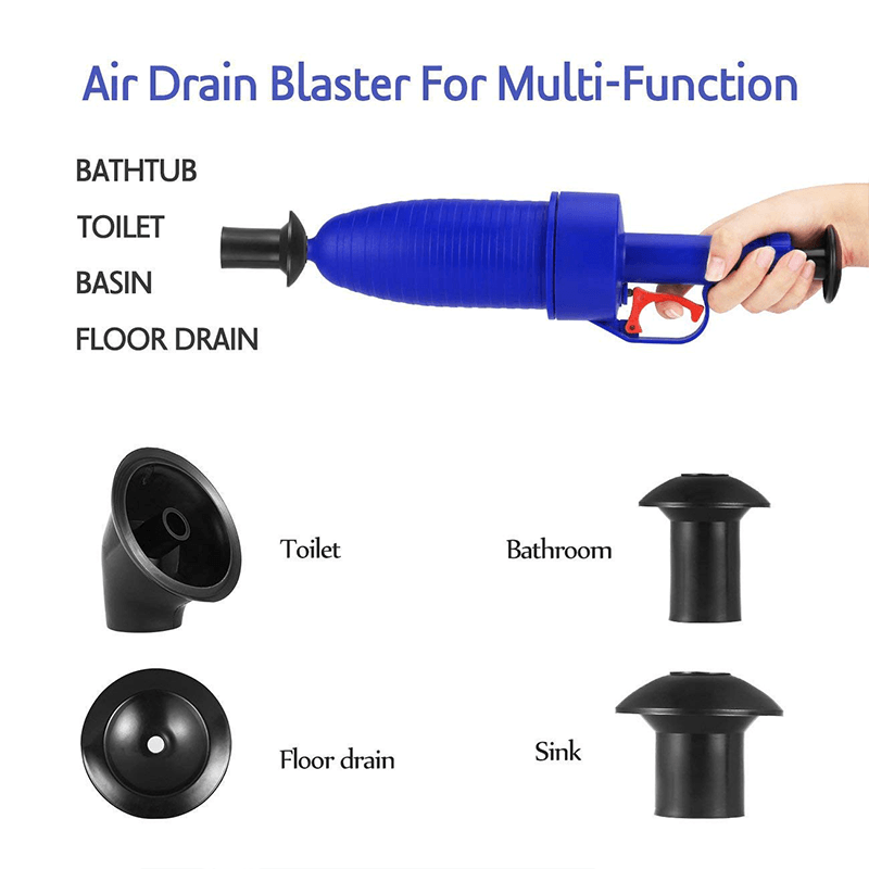 Domom® Air Powered Drain Gun bathroom cleaning