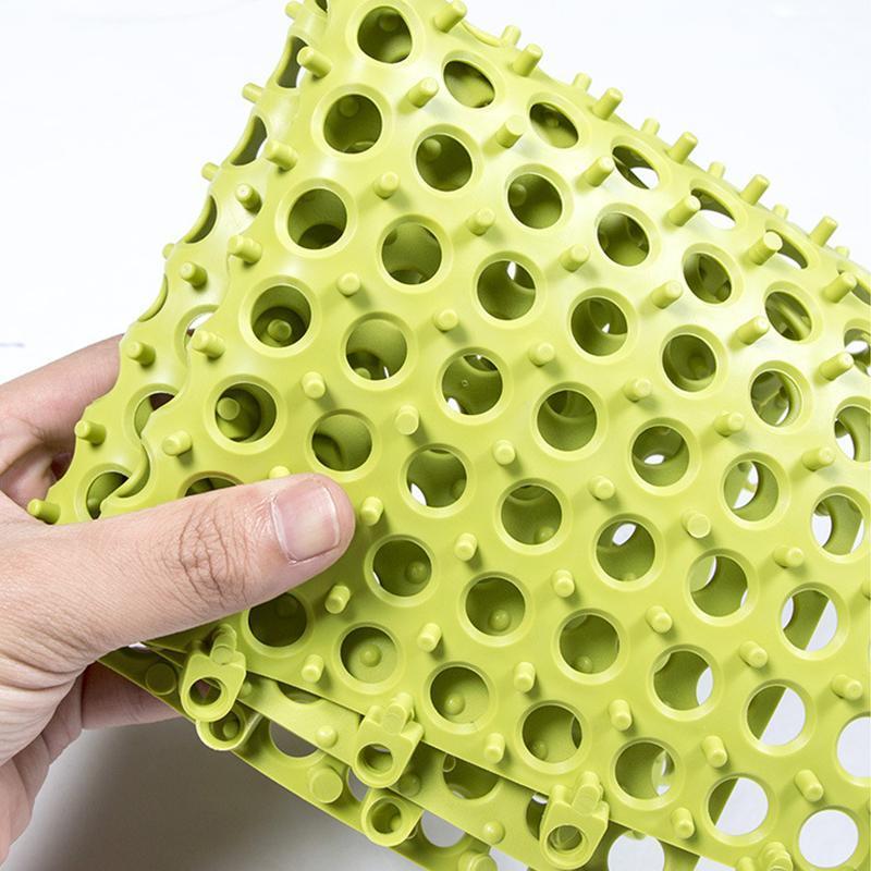 Bathroom Non-slip Mat (4 PCs) green bathroom