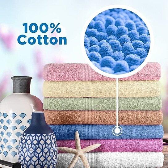 5-Pack: Super Absorbent 100% Cotton Bath Towels Bath refund_fee:1200