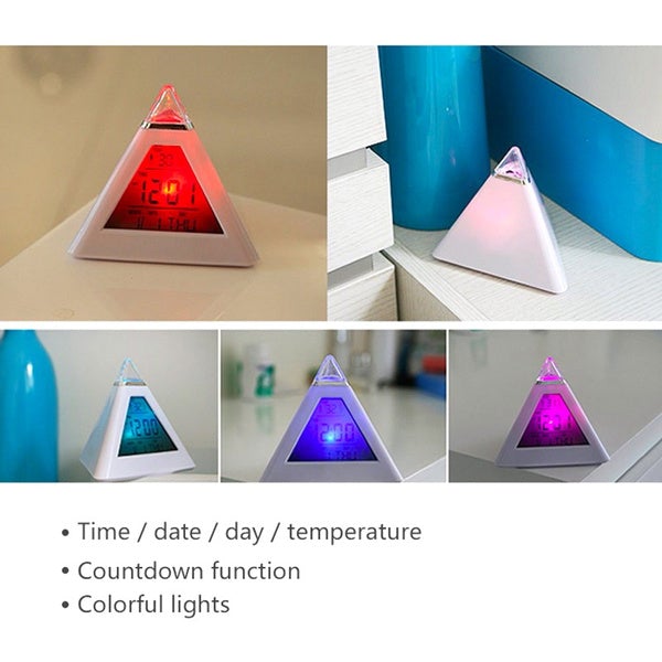7 Color Changing LED Alarm Clock __stock:200 Household Appliances refund_fee:800 Warranty