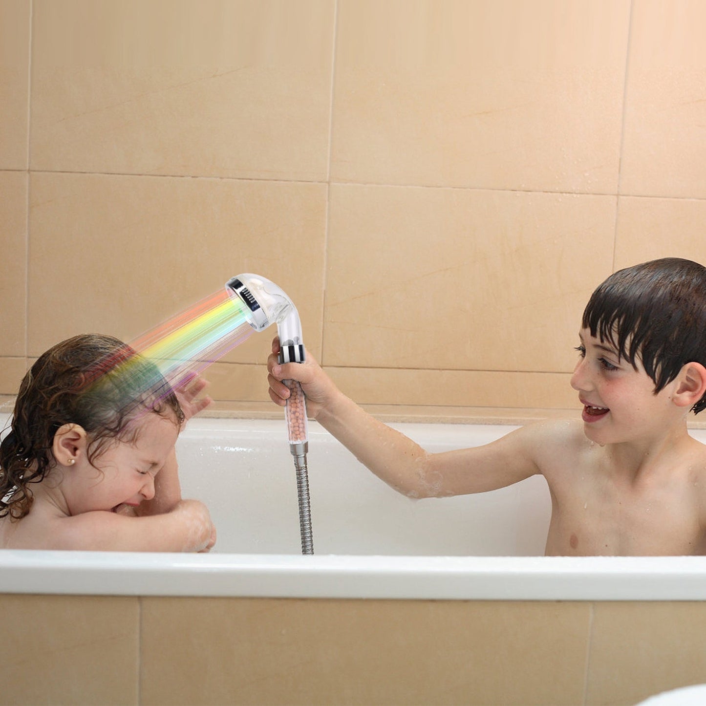 7 Color Changing Light Handheld Shower Head __stock:50 Bath Low stock refund_fee:1200 Warranty