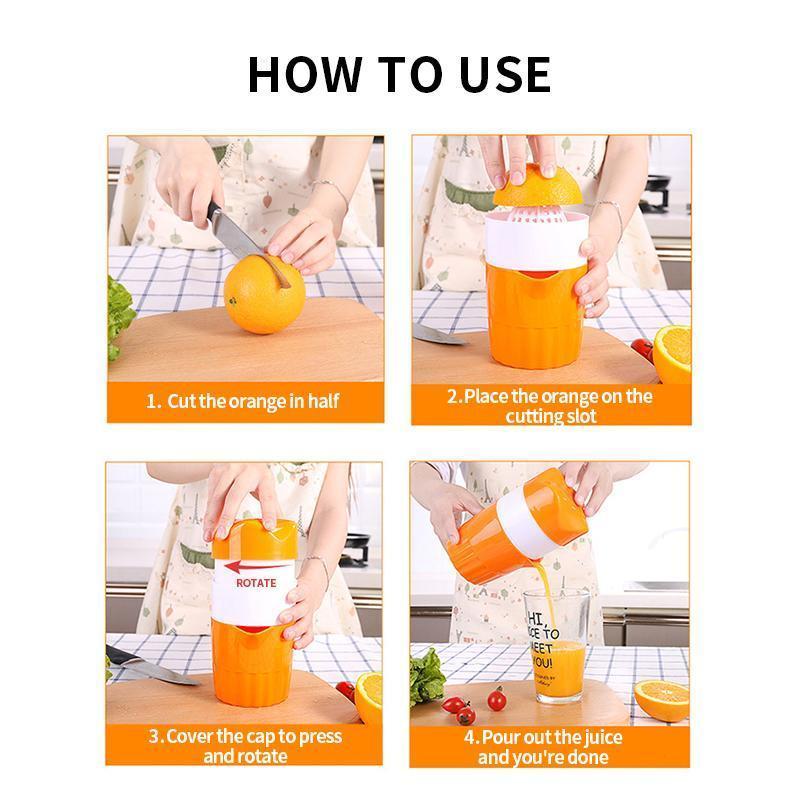 100% Fresh DIY Manual Portable Citrus Juicer kitchen Kitchen & Dining