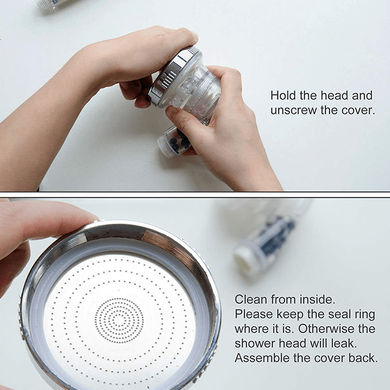 High-Pressure Ionic Filtration Shower Head bathroom