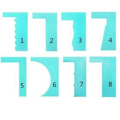 8-Style Cake Scrapers kitchen Kitchen & Dining