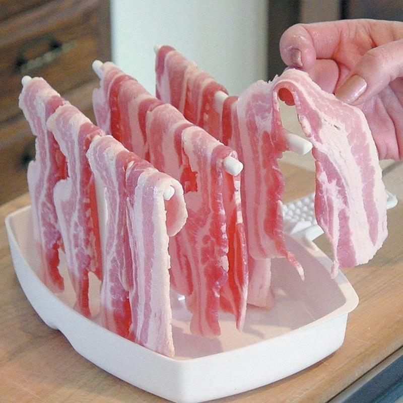 Microwave Bacon Cooker Tray Rack kitchen Kitchen & Dining