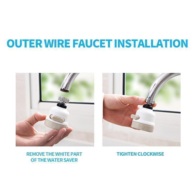 360 Degree ABS Tap Head bathroom