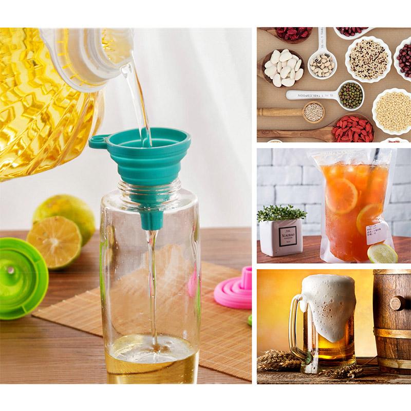 Kitchen Folding Silicone Funnel kitchen Kitchen & Dining